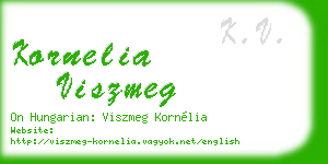 kornelia viszmeg business card